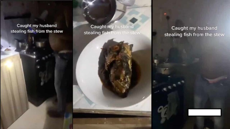 Ghana: Elle surprend son mari en train de voler du poisson dans une soupe en pleine nuit (vidéo)