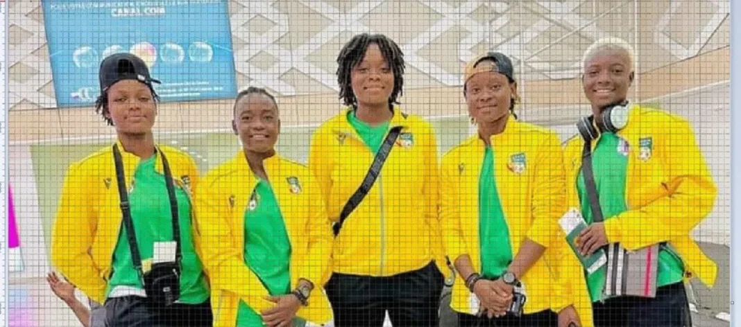 Des joueuses de l'Ã©quipe olympiques du BÃ©nin