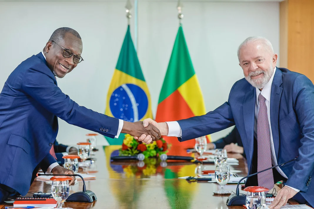 Le prÃ©sident Luiz InÃ¡cio Lula da Silva et le prÃ©sident du BÃ©nin, Patrice Talon. 23 Mai 2024. Photo : Ricardo Stuckert/PrÃ©sidence de la RÃ©publique du BrÃ©sil